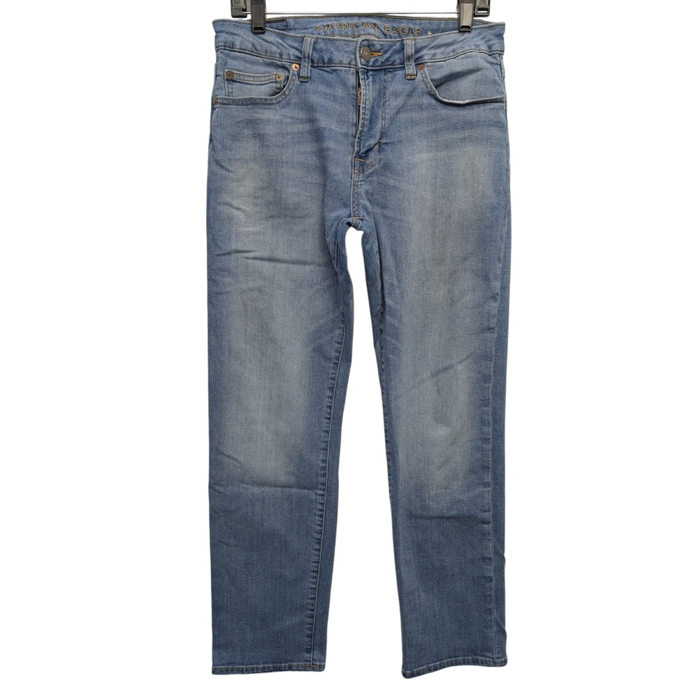 American‎ Eagle Flex Jeans Mens 32x32 Light Wash Stretch Denim 103375918